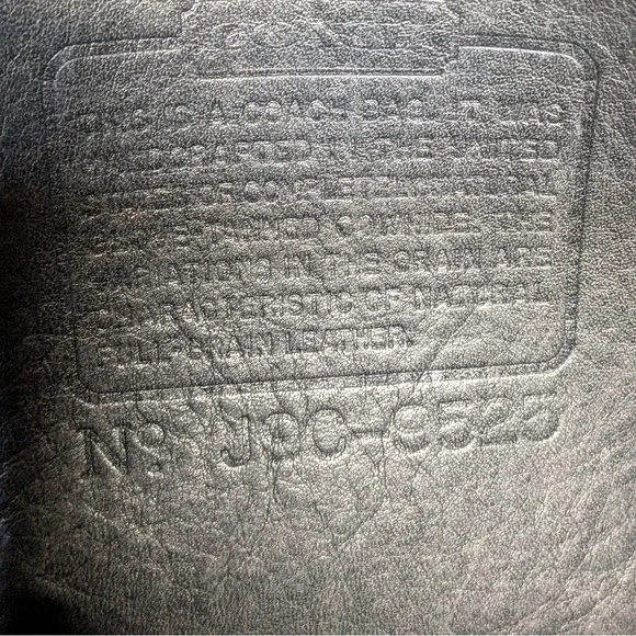 Vintage Coach Stewardess 9525 Black Glovetanned Leather Crossbody 90s Minimalist - Picture 15 of 16